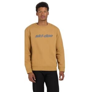 Brand New BRP Ski-Doo Men's Size Small Essentials Crewneck Sweater Khaki